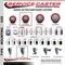 Service Caster 3.5'' Red Poly Wheel Swivel 7/16'' Stem Caster Set 2 Total Lock Brake, 4PK SCC-GRTTL20S3514-PPUB-RED-716138-2S2 - alternate 3